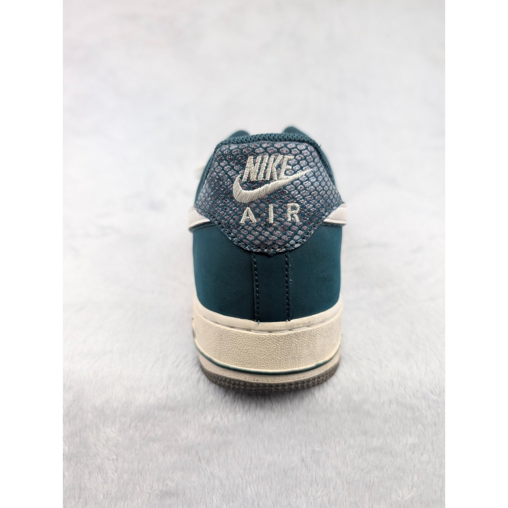 Nike Air Force 1 488298-306 Mens 12 Green Snake Skin Shoes Dark Atomic Teal - Picture 11 of 16